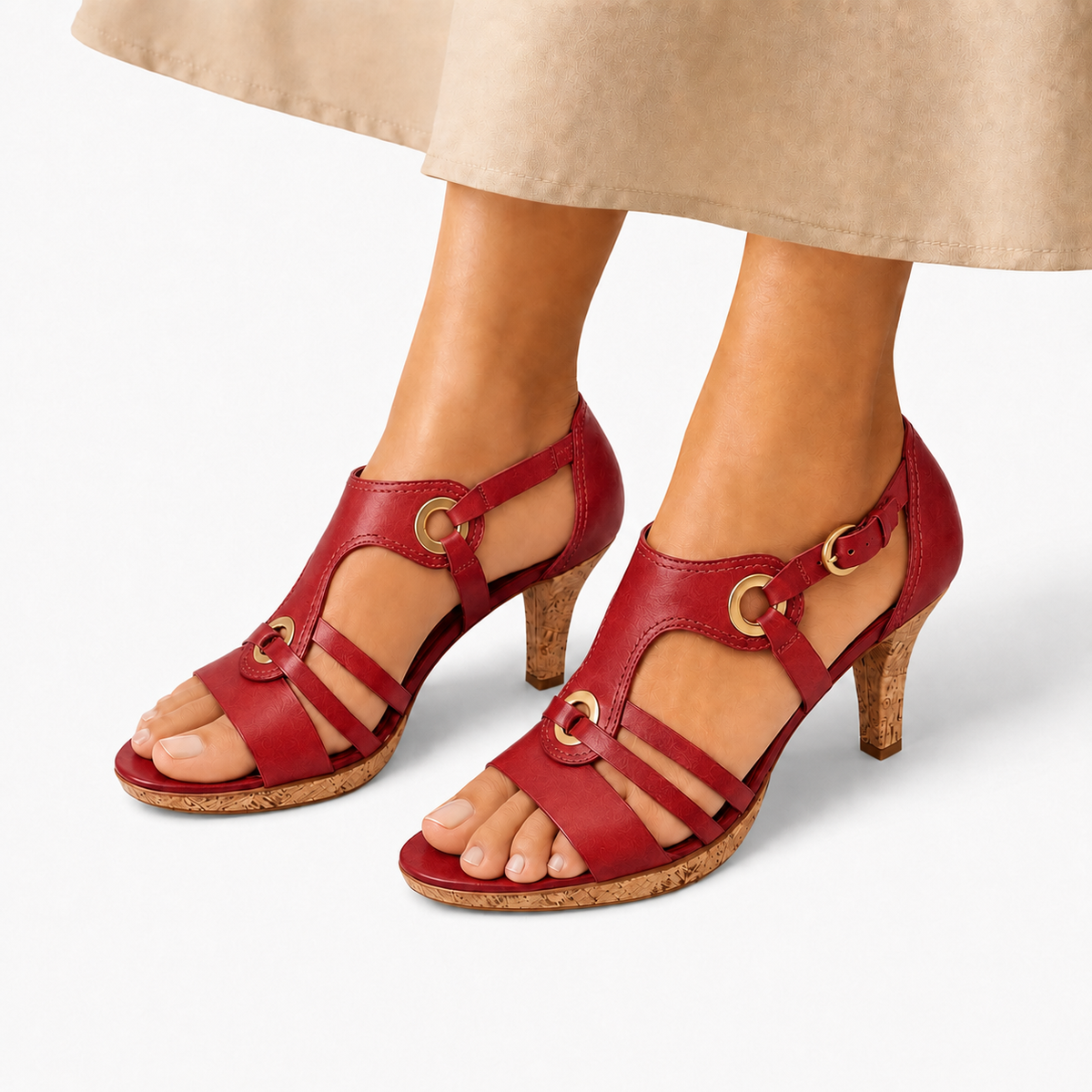 Cork Wedge Sandals