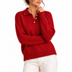 Polo Collar Knit Sweater