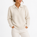 Polo Collar Knit Sweater