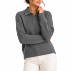 Polo Collar Knit Sweater