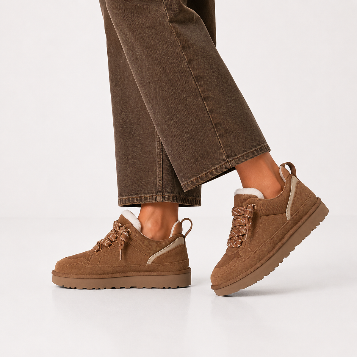 Suede Platform Sneakers