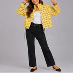 Polka Dot Bomber Jacket