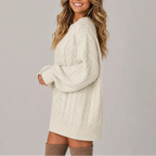 Cable Knit Jumper Dress