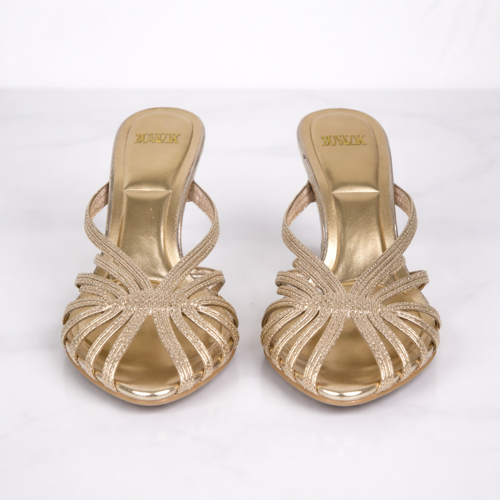 Strappy Mule Heels