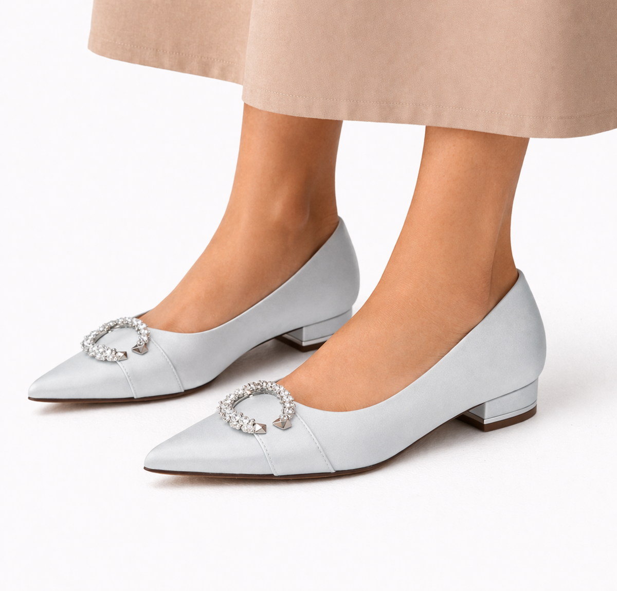 Satin Bridal Flats