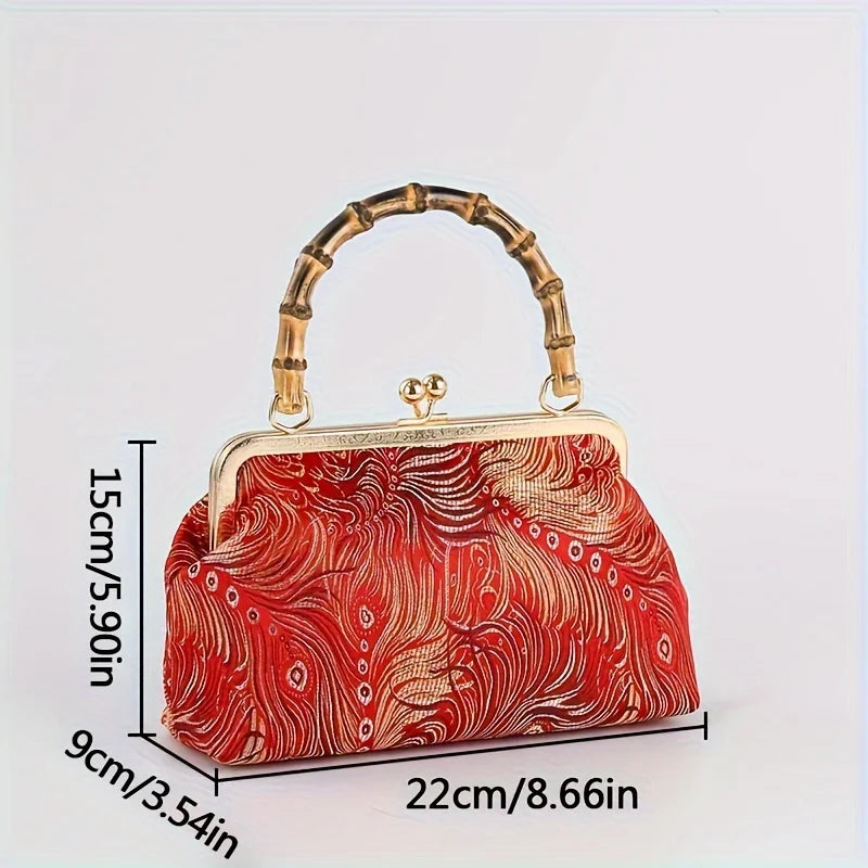 Zaria Bamboo Handle Bag