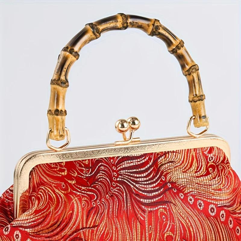 Zaria Bamboo Handle Bag