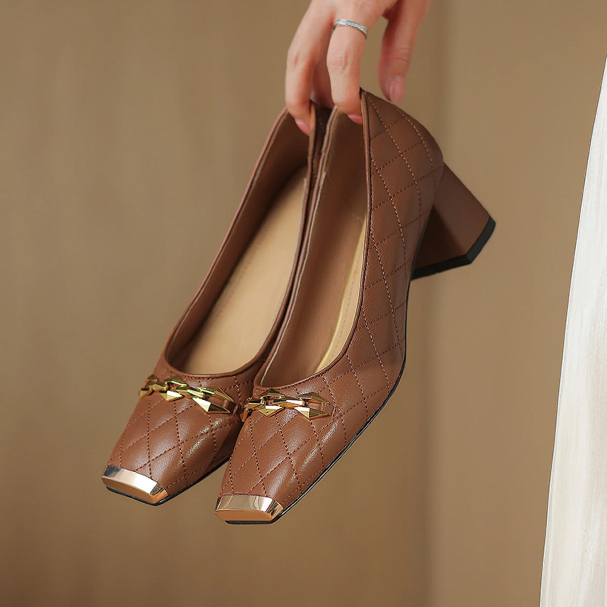 Penelope Block Heel Pumps