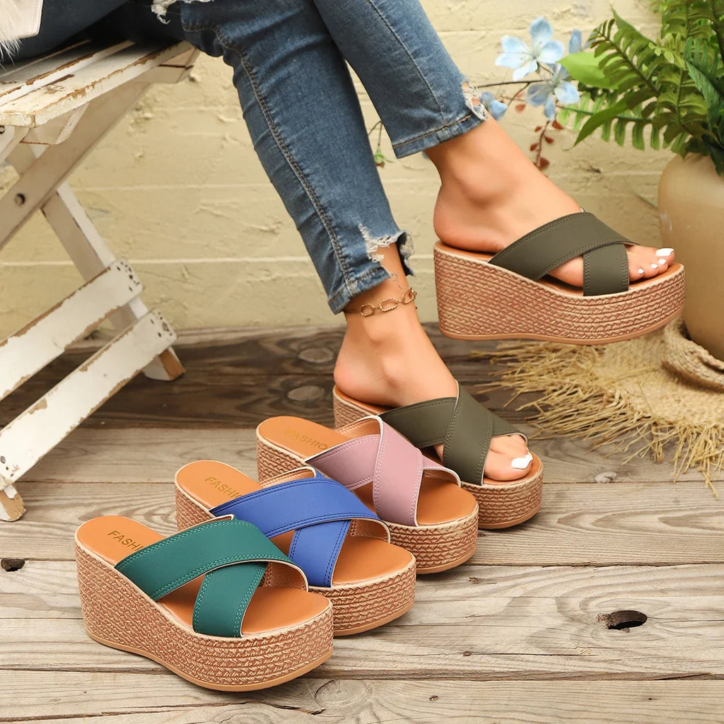 Jess Platform Wedge Sandals