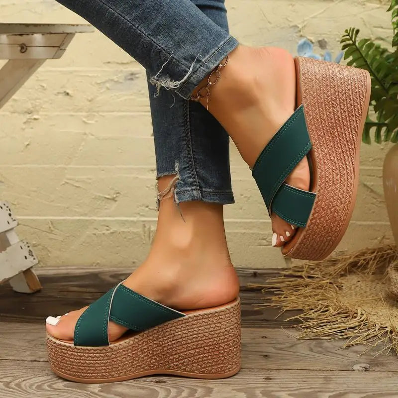 Jess Platform Wedge Sandals