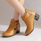 Bella Buckle Ankle Boots