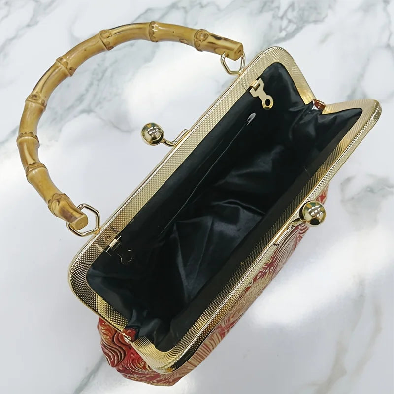 Zaria Bamboo Handle Bag