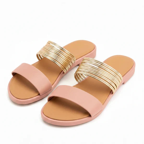 Metallic Multi-Strap Slides