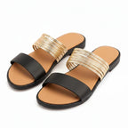 Metallic Multi-Strap Slides