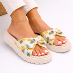 Bow Woven Flats