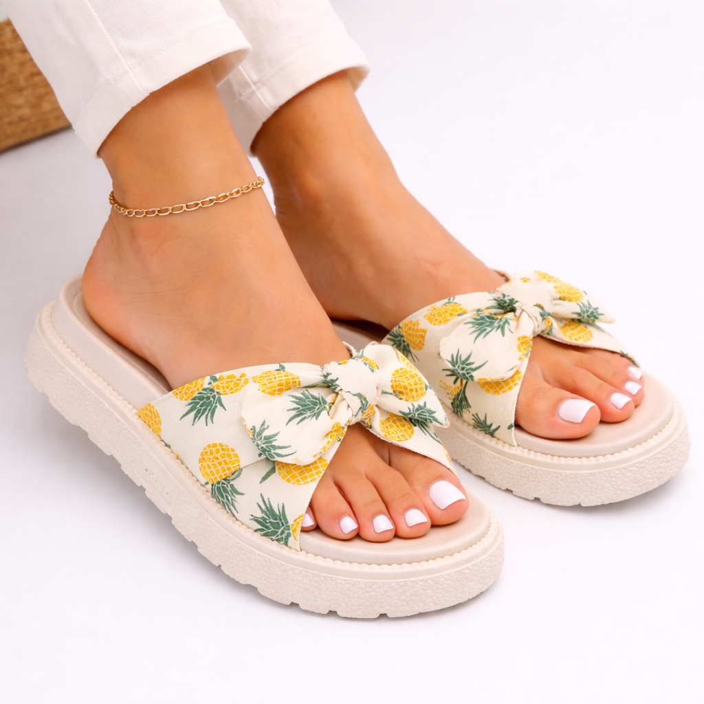 Bow Woven Flats