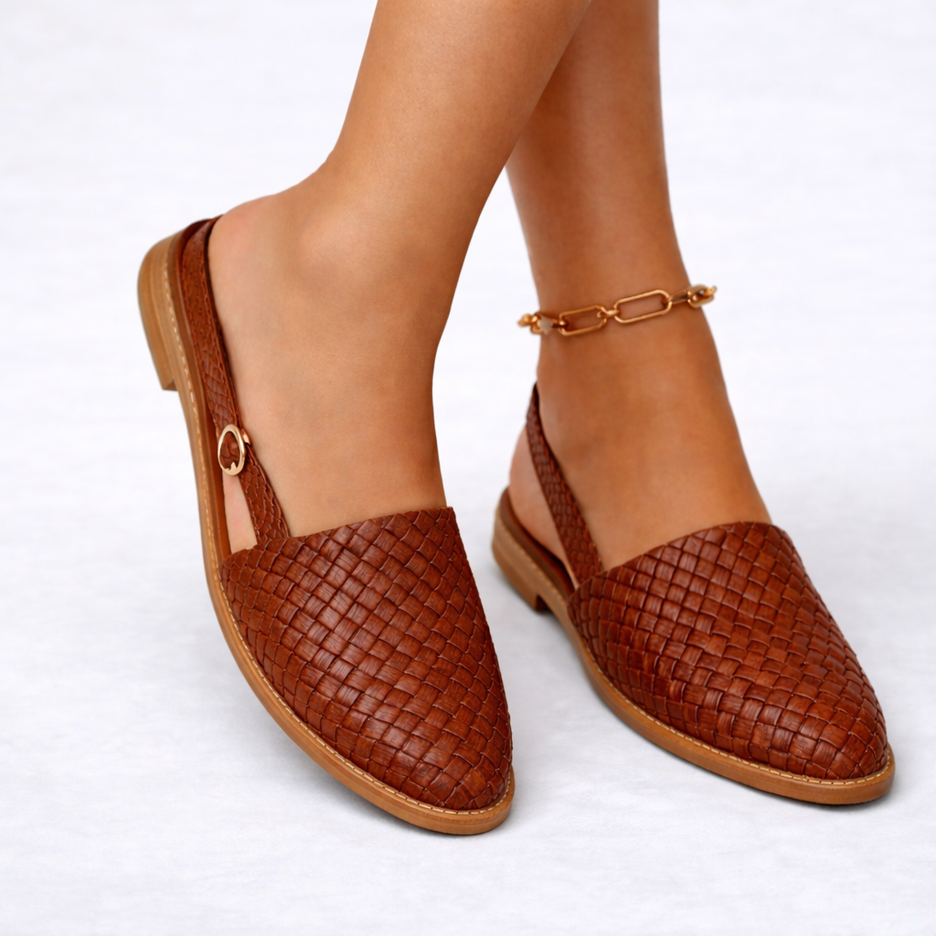 Woven Slingback Flats