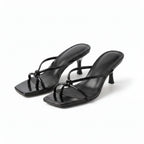 Knot Strap Heeled Sandals
