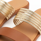 Metallic Multi-Strap Slides