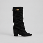 Buckle Knee-High Boots