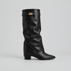 Buckle Knee-High Boots