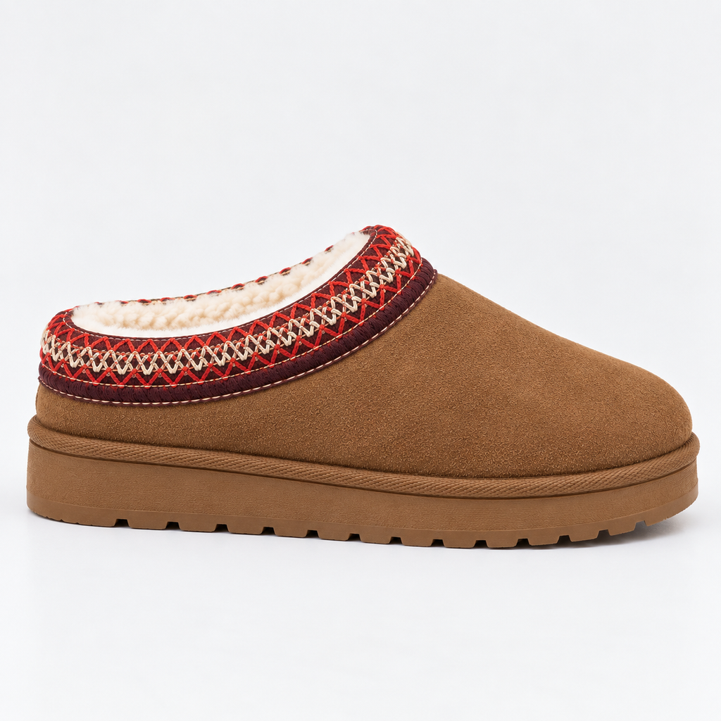 Suede Fur Clogs