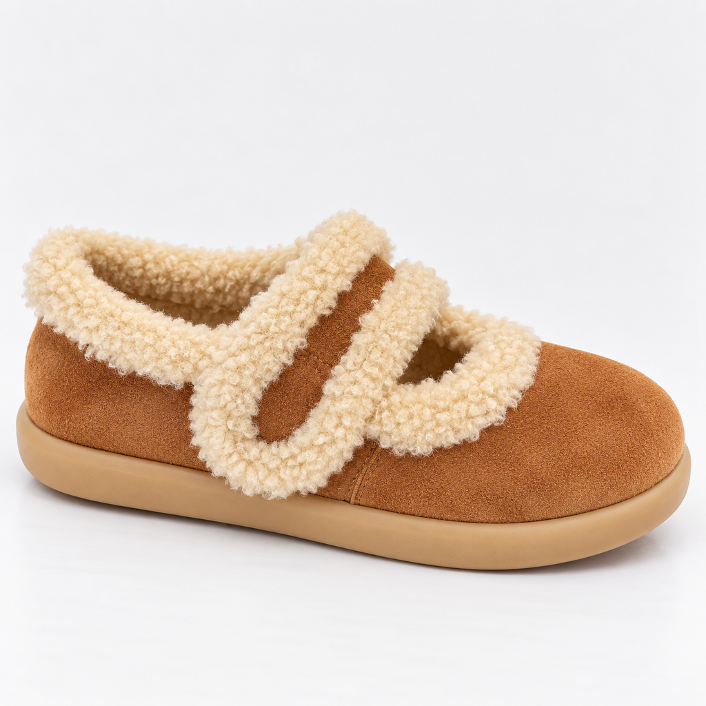 Suede Fur Slippers