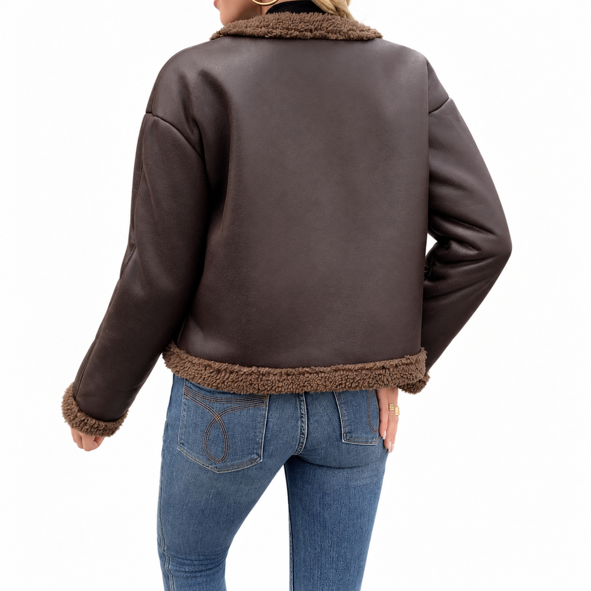 Shearling Trim Jacket