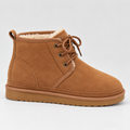 Lace-Up Suede Boots