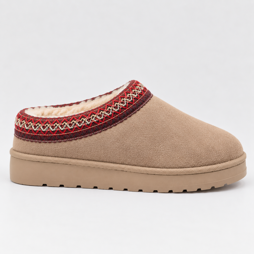 Suede Fur Clogs