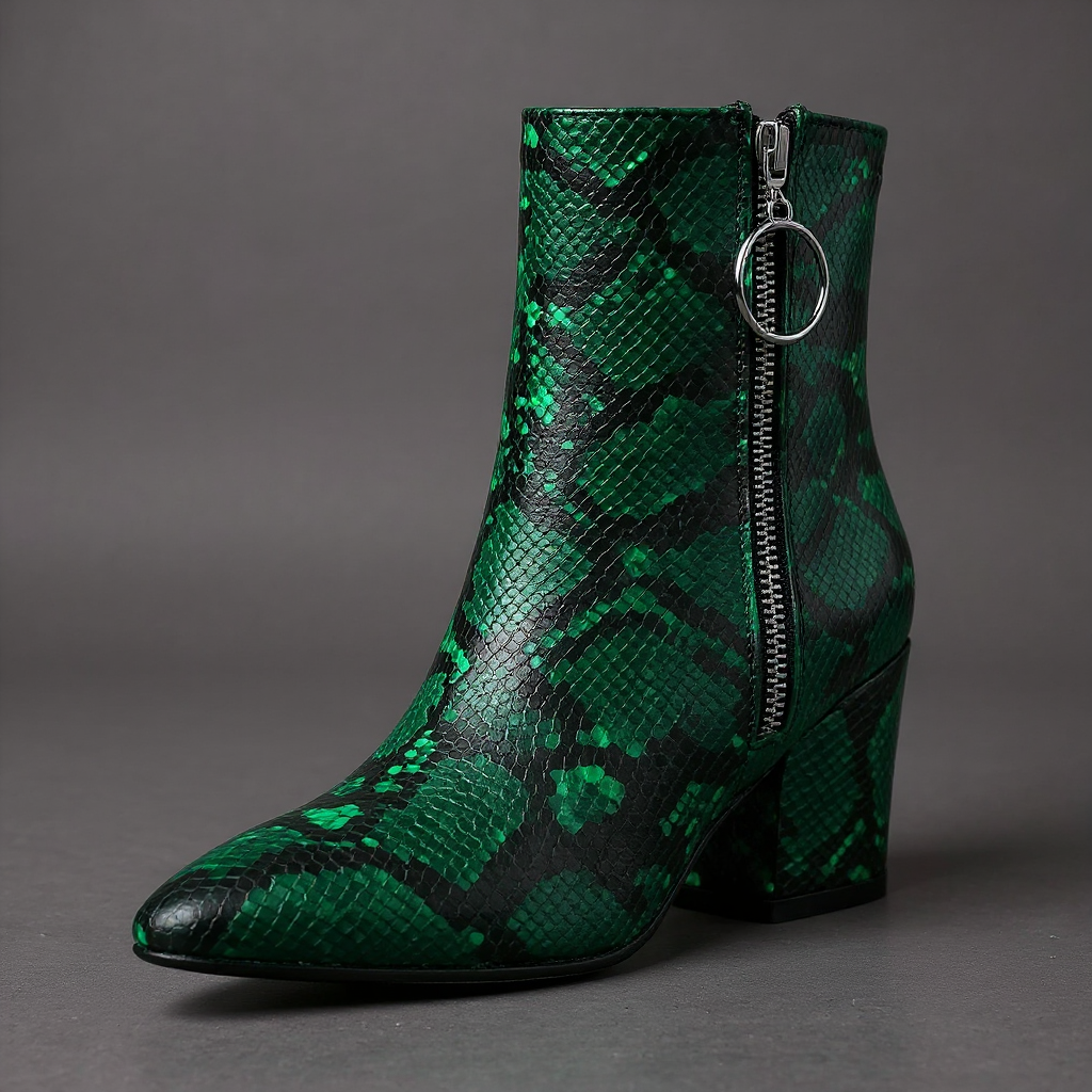 Sama Snakeskin Boots