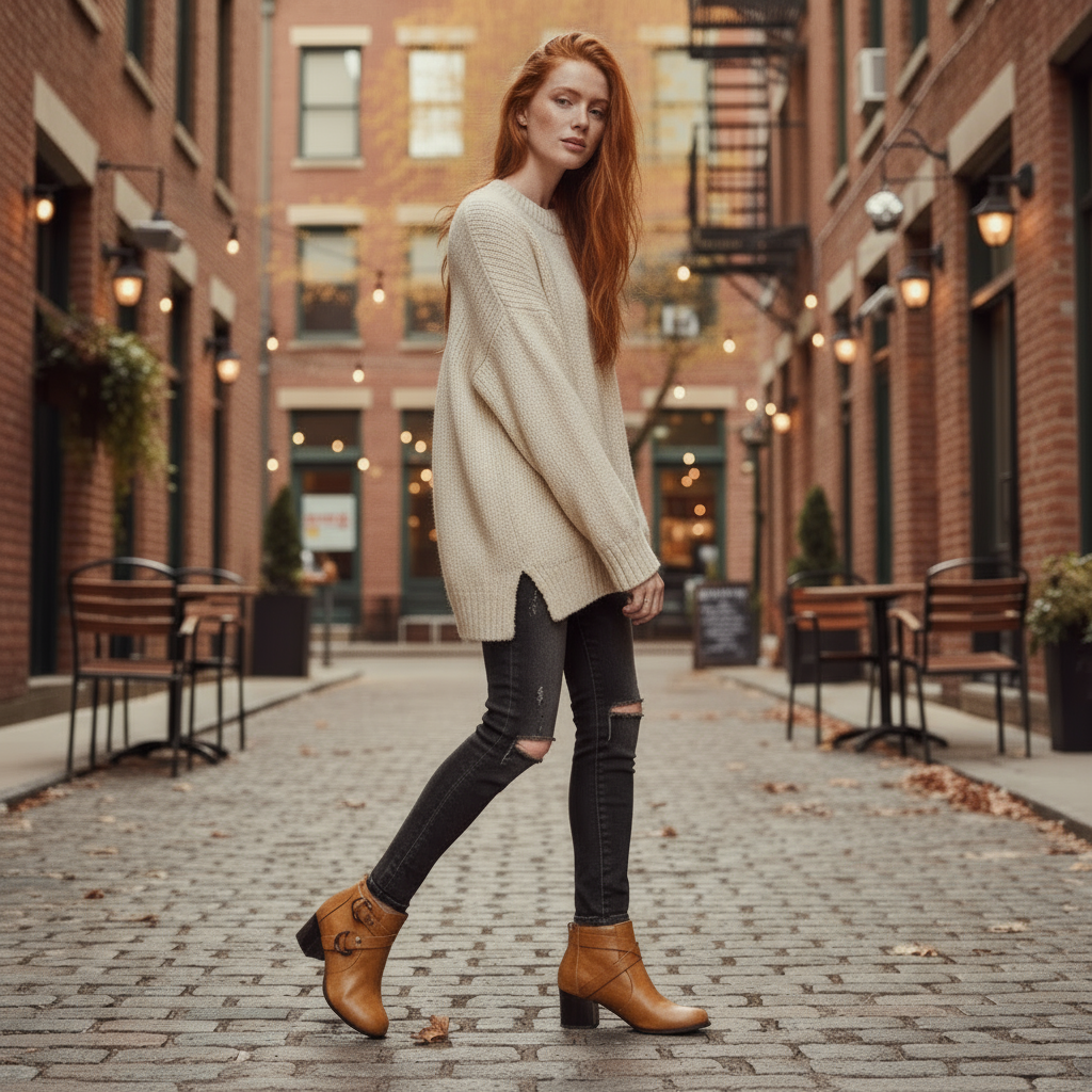 Bella Buckle Ankle Boots