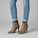 Hannah Houndstooth Boots