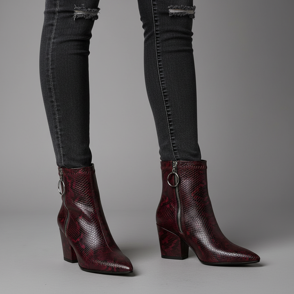 Sama Snakeskin Boots
