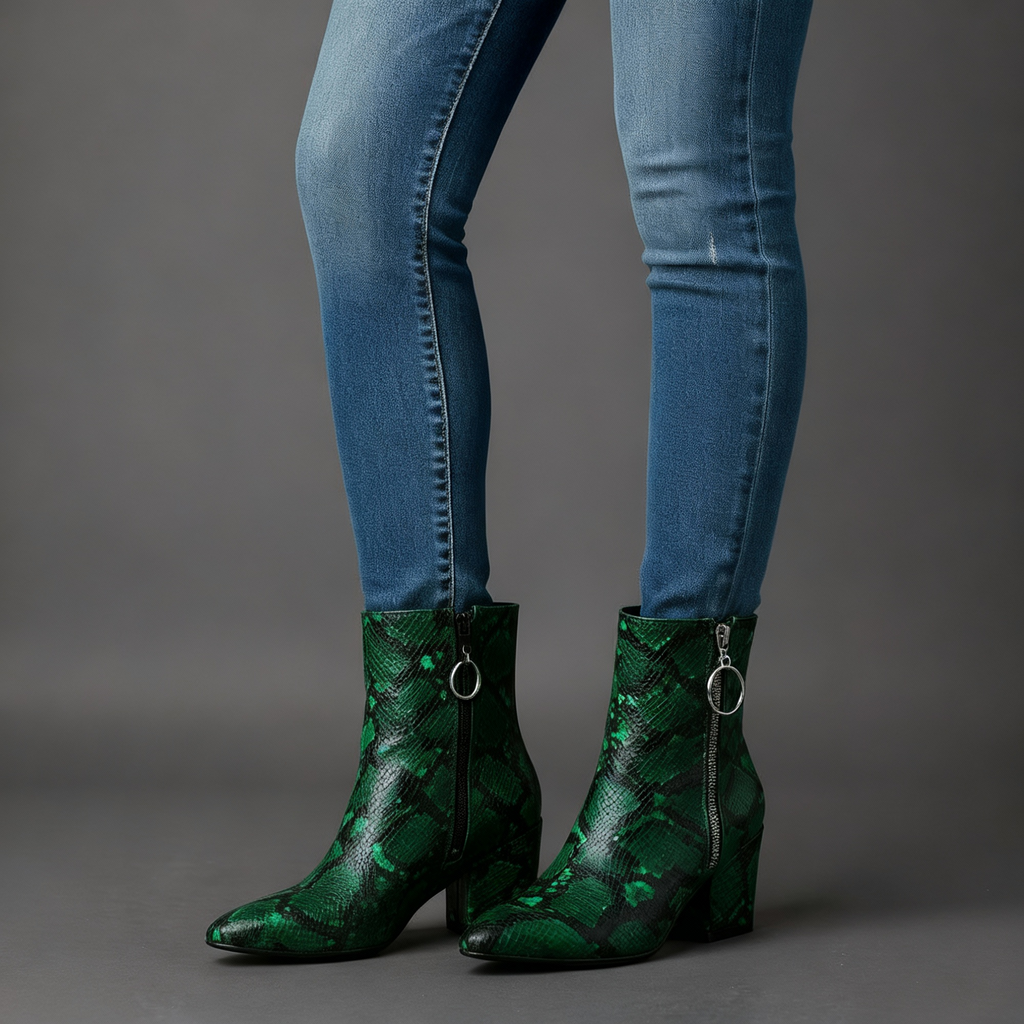 Sama Snakeskin Boots