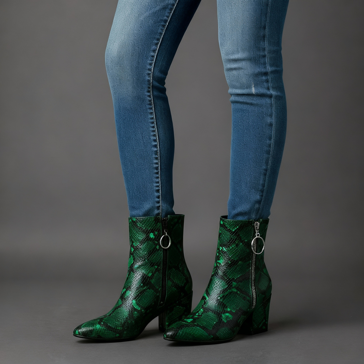 Sama Snakeskin Boots