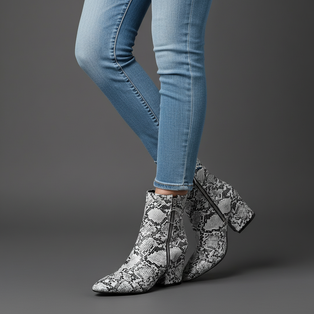 Sama Snakeskin Boots