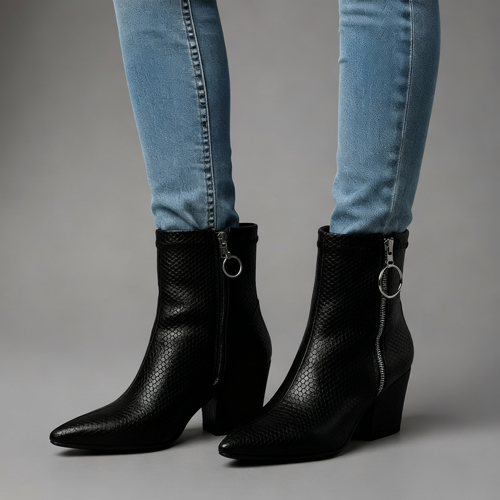Sama Snakeskin Boots