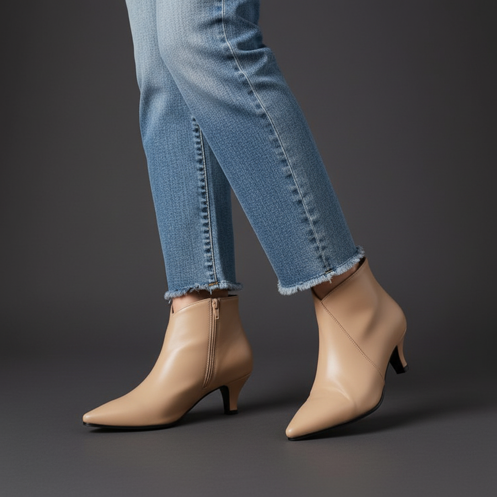 Iris Kitten Heel Boots