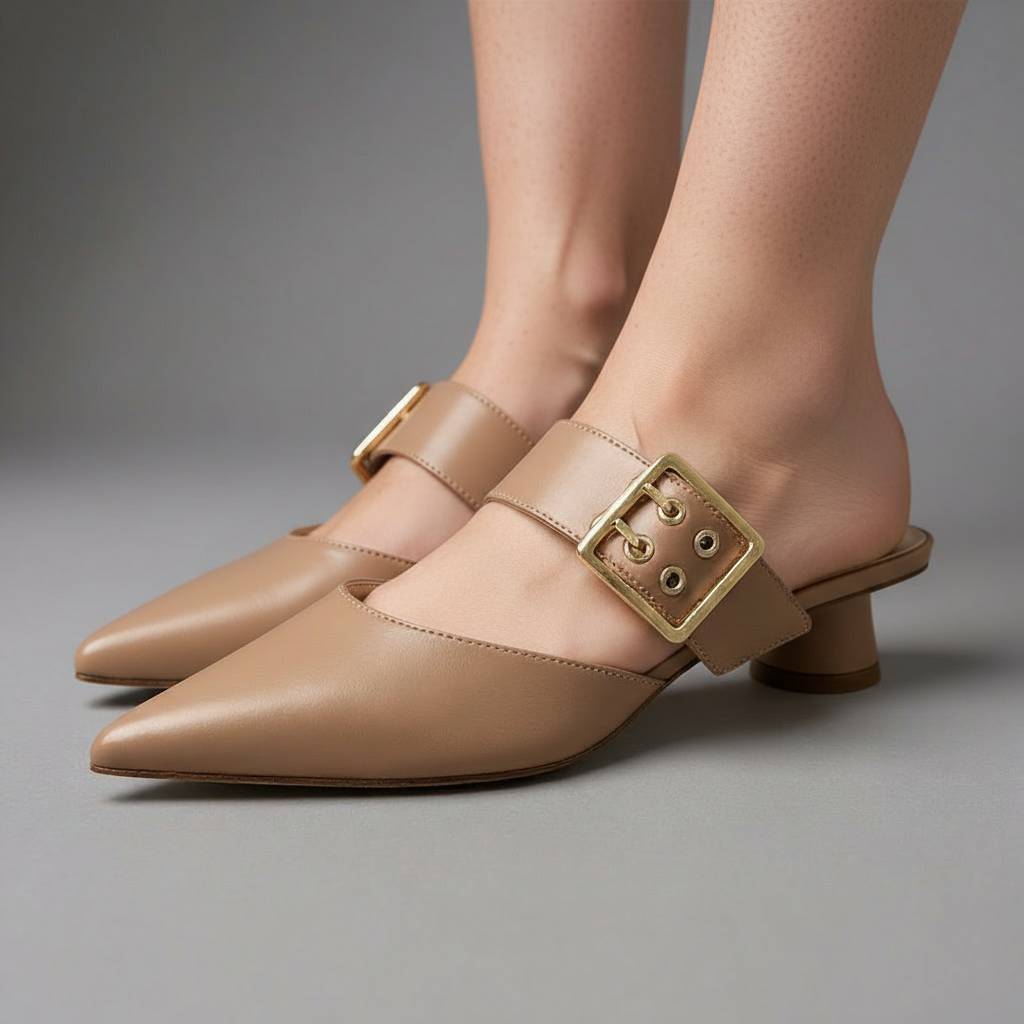Bianca Buckle Mules