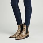 Seraphina Snakeskin Booties