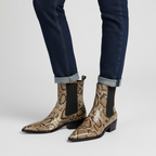 Seraphina Snakeskin Booties