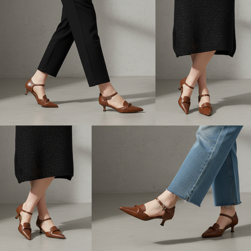 Elaine Kitten Heel Pumps