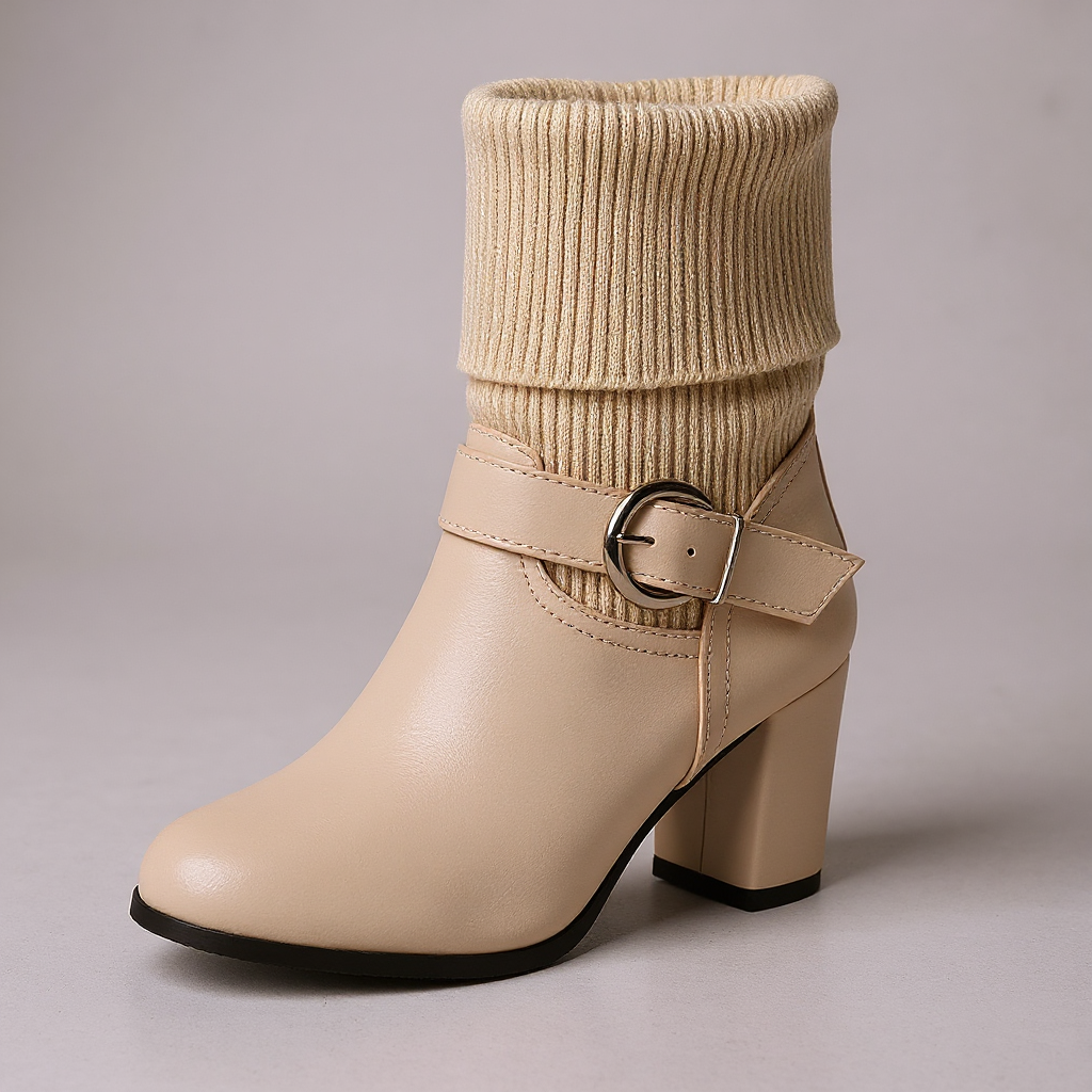 Brooklyne Block Heel Boots