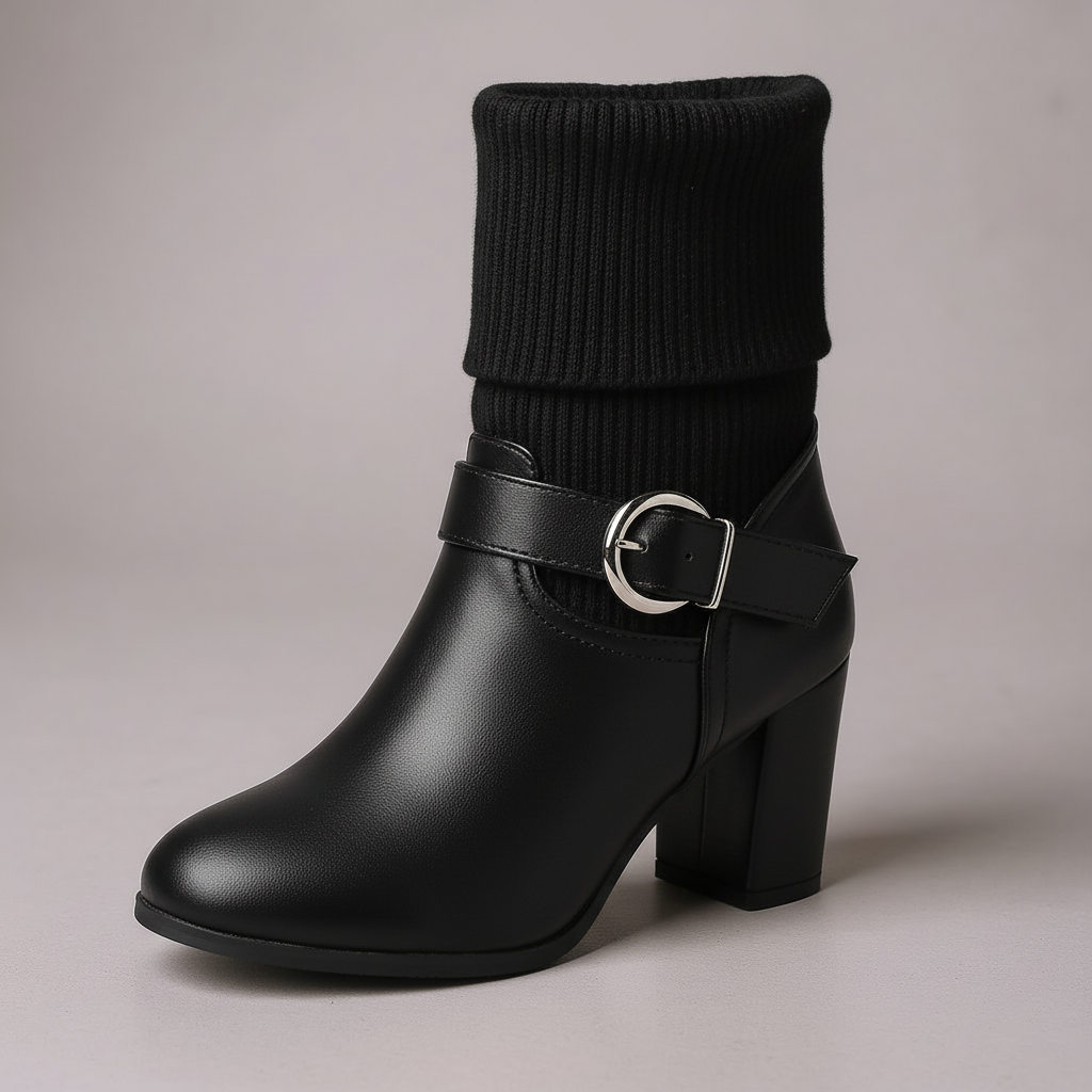 Brooklyne Block Heel Boots