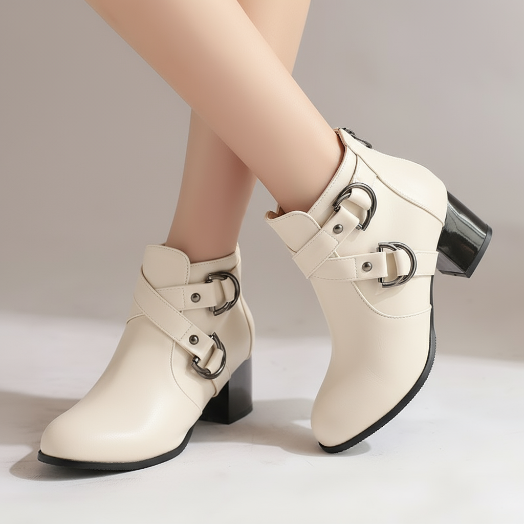 Bella Buckle Ankle Boots
