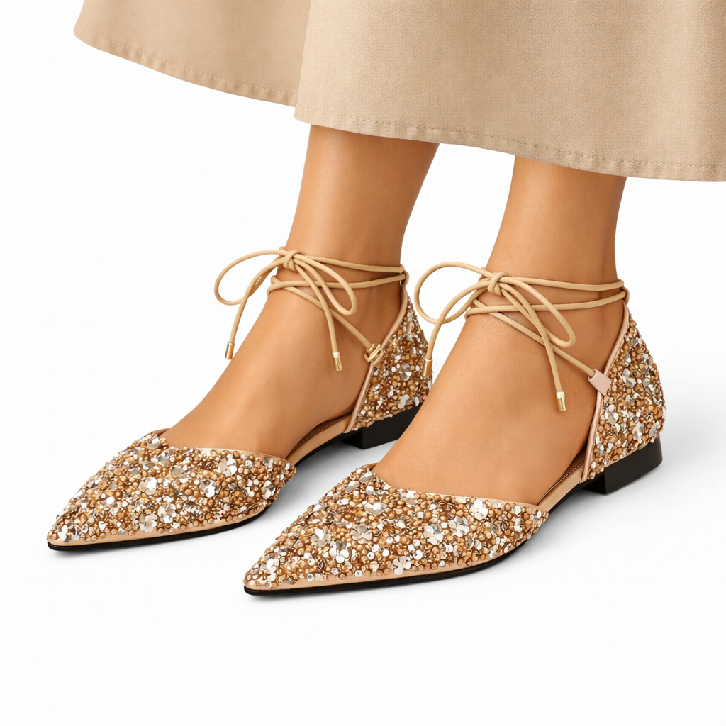 Luna Lace-Up Flats