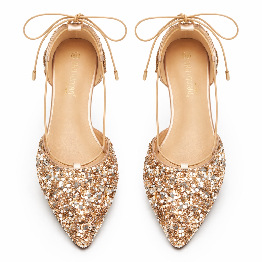 Luna Lace-Up Flats