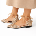 Luna Lace-Up Flats