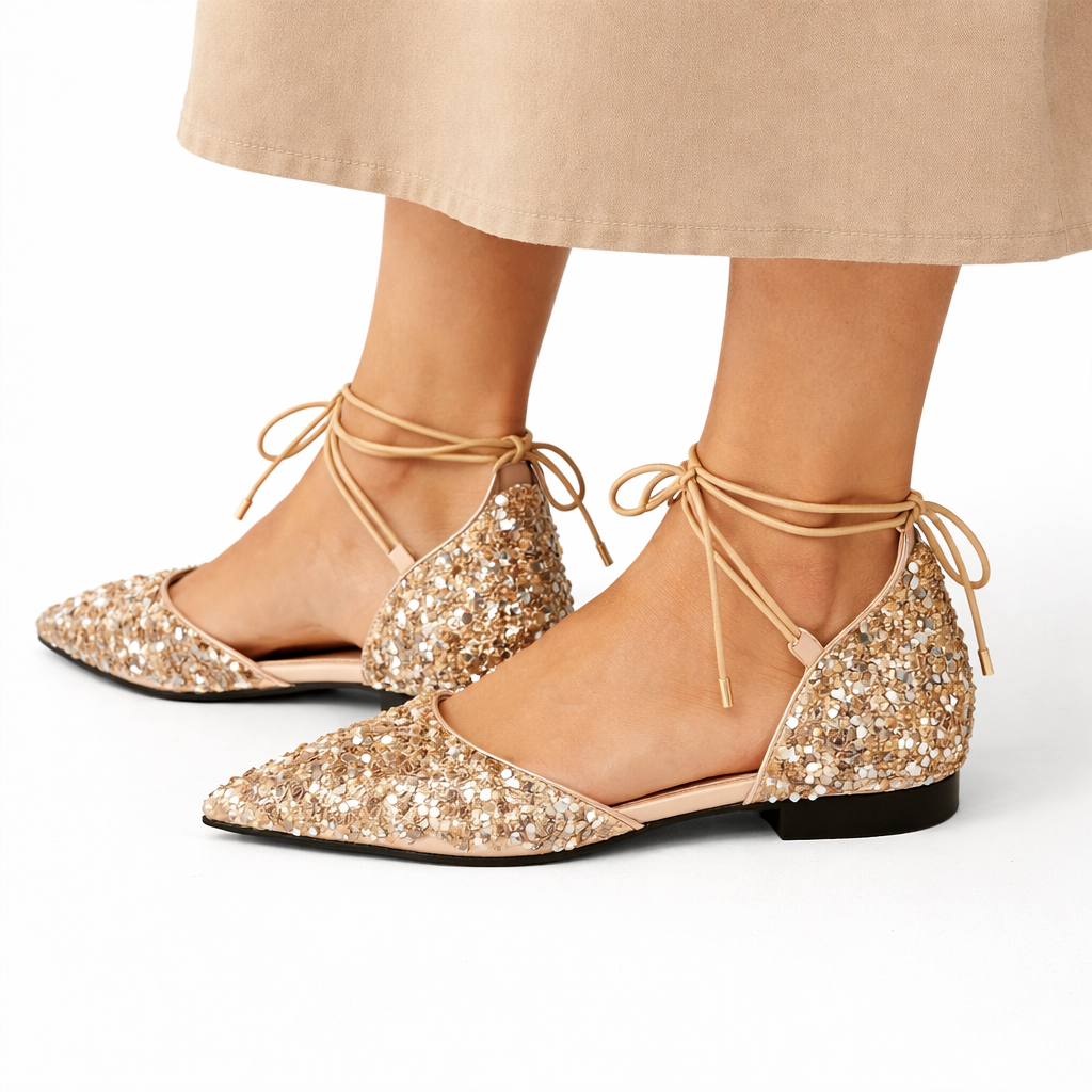 Luna Lace-Up Flats